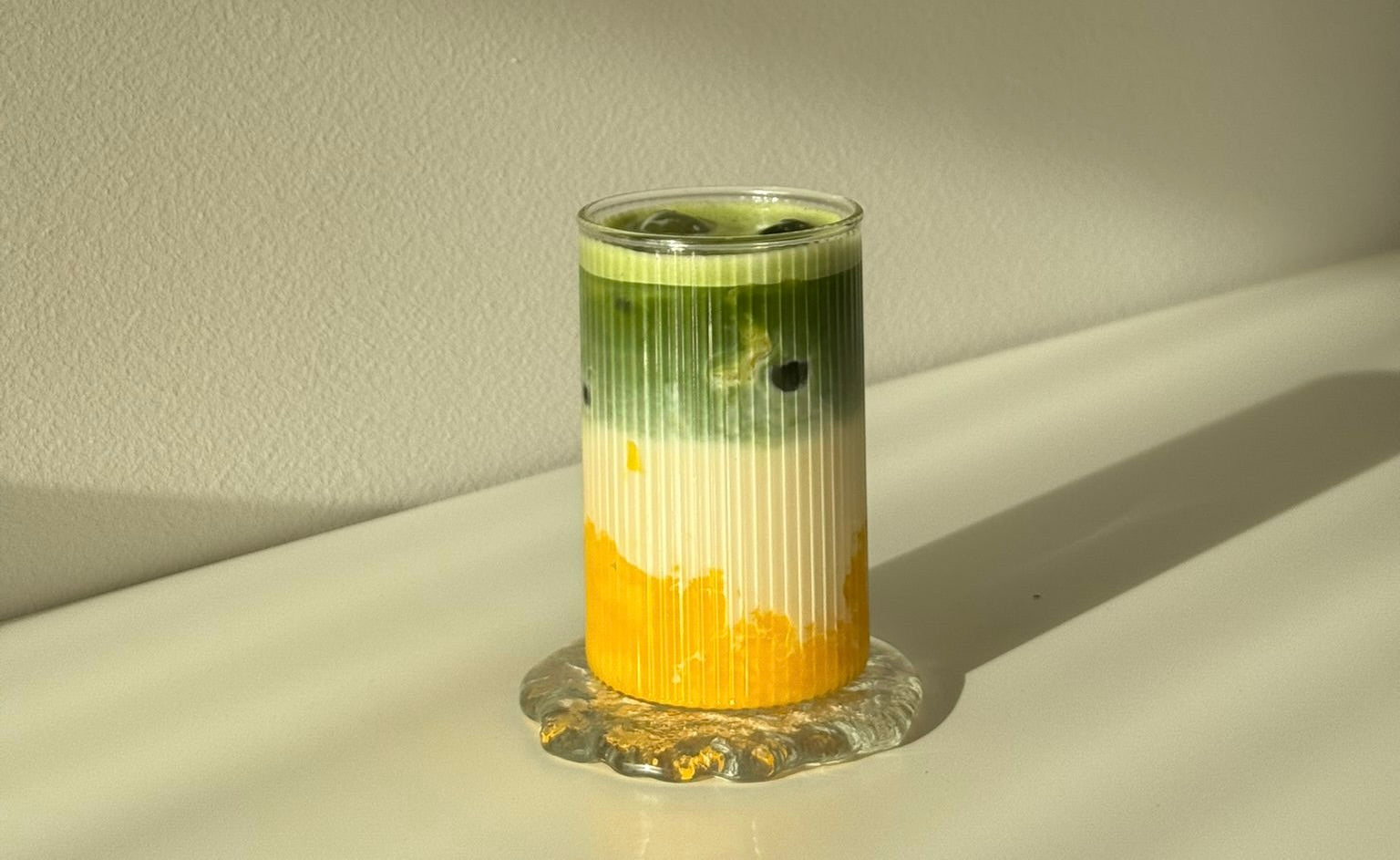 Iced Mango Matcha Latte