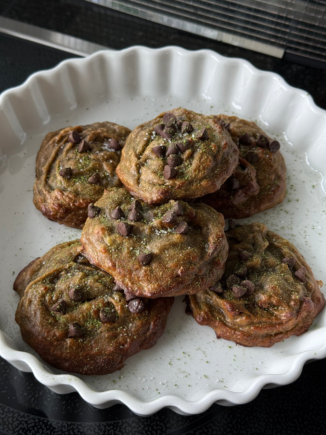 Matcha Chocolate Chip Cookies