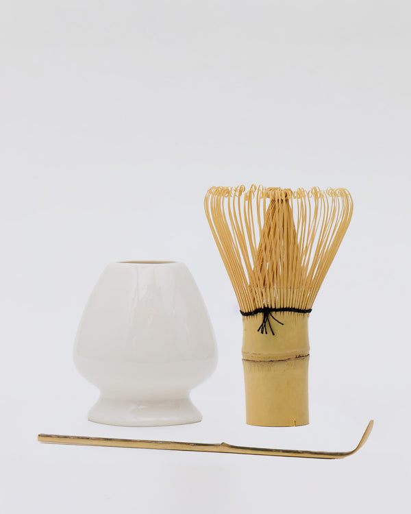 Matcha Zubehör Chasen + Chasen Kusenaoshi + Chashaku