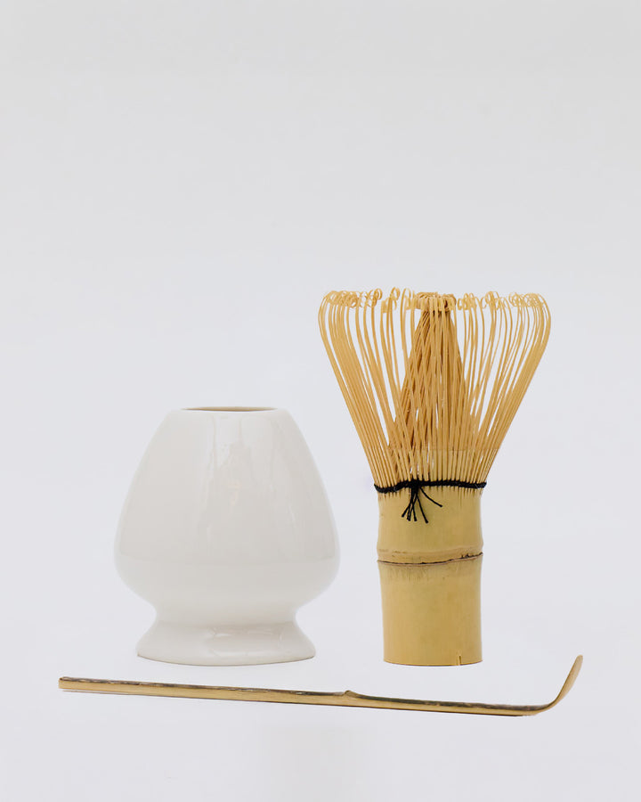 Matcha Zubehör Chasen + Chasen Kusenaoshi + Chashaku